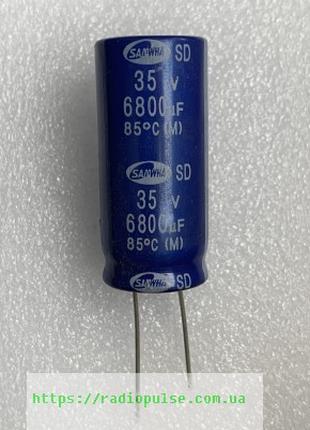 Электролитический конденсатор 6800*35 samwha 18*40