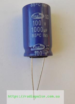 Електролітичний конденсатор 1000*100*85 samwha гнучкі висновки...