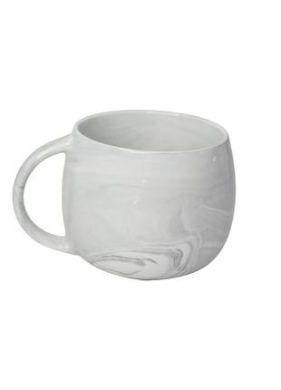 Чашка керамическая мраморная серая