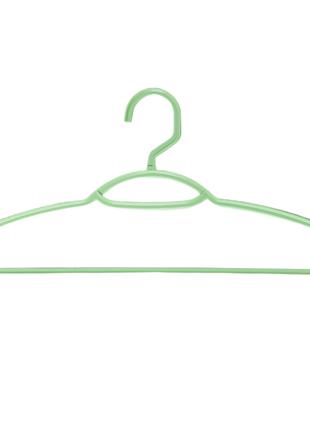 Вешалка пластиковая для одежды зелёная