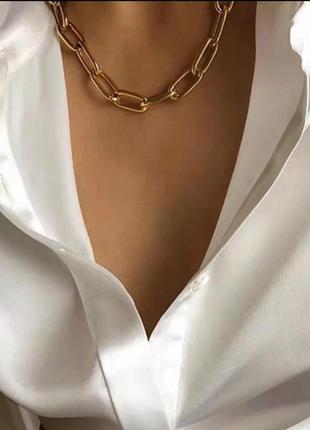 Ожерелье, чокер  цепь / элегантное/стильное