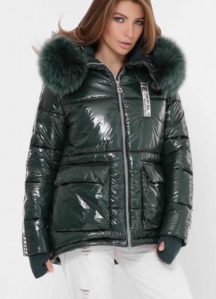 Зимняя куртка X-Woyz LS-8838-8 Зеленый красивый цвет р.44
