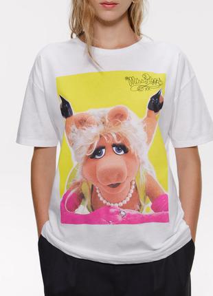 Футболка zara miss piggy © the muppets