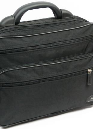 Чоловічий портфель тканини Wallaby 2653 Чорний