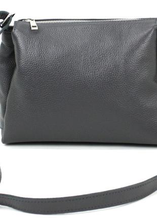 Женская кожаная сумка Borsacomoda 813.021 Серый