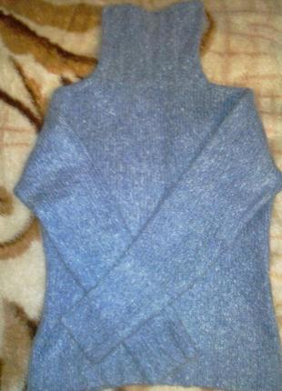 Теплющий мохеровый  свитер на зиму 44-46р.