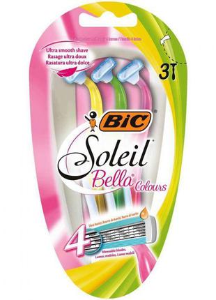 Набор бритв без сменных картриджей BIC Soleil Bella Colours 3 ...