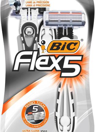 Одноразові станки для гоління BIC Flex 5 (3 шт.) (3086123492868)