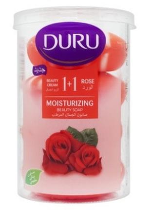 Туалетное крем-мыло Duru 1+1 Beauty cream + Rose Moisturizing ...