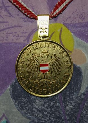 Медаль австрійський чемпіонат osterreichische meistrschaft 1986 р