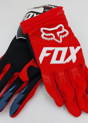 Перчатки мото/ вело/ эндуро FOX DIRTPAW RACE GLOVE Flo красные