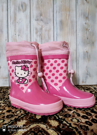 Резиновые сапожки Hello Kitty для девочки 23р