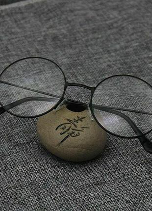 Іміджеві окуляри з круглими лінзами чорні нульовки