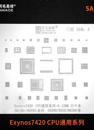 Трафарет BGA Amaoe SAM:3 Exynos7420 CPU для Samsung S6 / S6+ /...