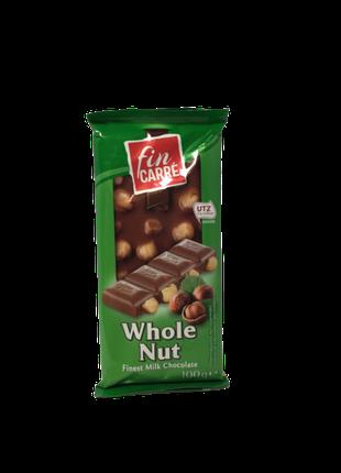 Молочный шоколад 32% какао с целыми орхехами фундук Fin Carre ...