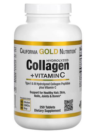 California Gold Nutrition, пептиды гидролизованного коллагена ...