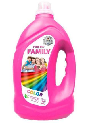Рідкий засіб для прання For my Family Гель для кольорових рече...