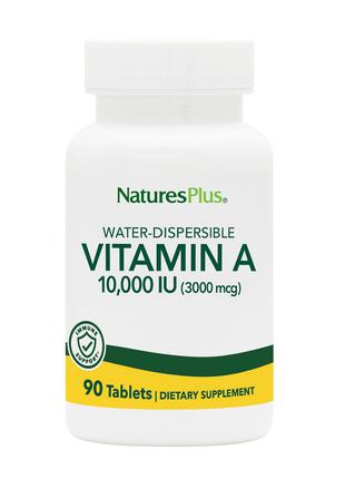 Витамин А, Vitamin A, Natures Plus, 10,000 МЕ, 90 таблеток