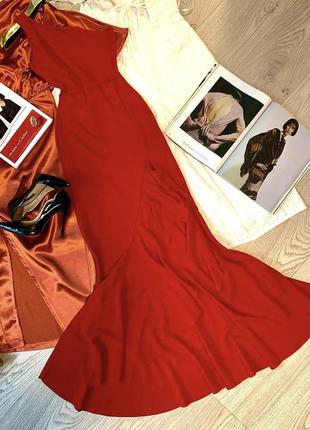 Вечірнє червоне довге плаття сукня в підлогу ptl (англія)