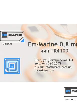 Карта тонкая em marine slimprox tk 4100 без номера под печать