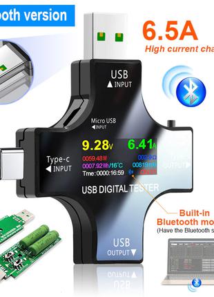 USB-тестер Atorch J7-C Bluetooth Нагрузка 3А вольтметр амперметр