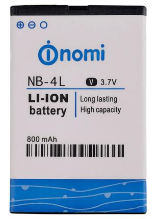 Акумулятор Nomi NB-4L / i240(Nokia BP-4L), 800 mAh