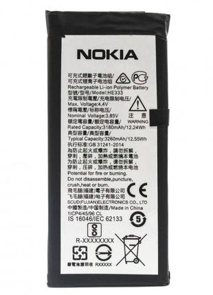 Аккумулятор Nokia HE333 / Nokia 8 Dual Sim Sirocco, 3180 mAh