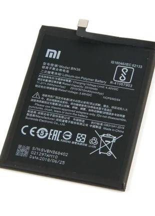 Аккумулятор для Xiaomi BN36 / Mi A2 / Mi 6X, 2910 mAh АААА