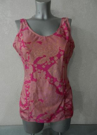 24/56-58/xхxl роскошный розовый купальник платье с чашками,утя...