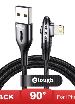 Кабель угловой 90 градусов для быстрой зарядки iPhone USB - Li...