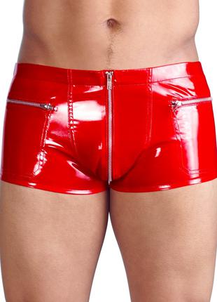 Лаковые трусики для мужчин Black Level Pants Red от Orion