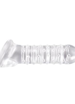 Насадка на член Renegade Ribbed Sleeve Clear