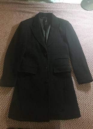 Пальто классическое ,чёрное  -sasch.
