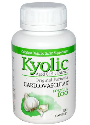 Kyolic,Холестерин Сердце Сосуды Выдержанный экстракт чеснока,100ш