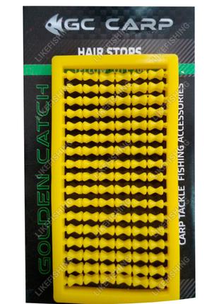 Стопора для бойлов GC Hair Stops Yellow 204 шт
