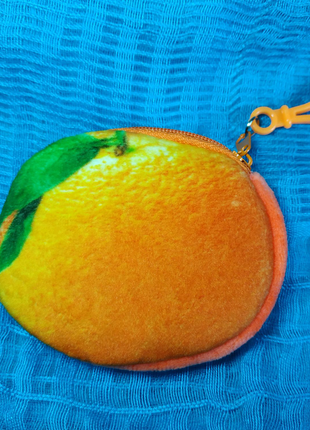 Плюшевый кошелёк кошелек для монет, монетница апельсин