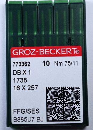 Иглы Groz-Beckert DBx1 SES №75