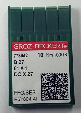 Иглы Groz-Beckert DCX27 SES № 100