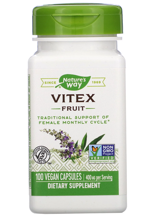 Natures Way, Vitex Плоди витекса, 400 мг, 100  шт