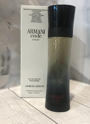 TESTER мужской туалетной воды Giorgio Armani Code Sport men / ...