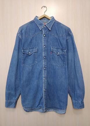 Оригінальна вінтажна джинсова сорочка levis