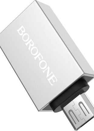Адаптер-перехідник Borofone adapter USB-A to Micro-USB OTG sup...