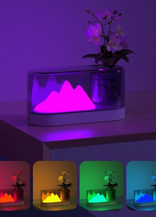 LED настольная лампа "Горы" | светильник, ночник, подарок