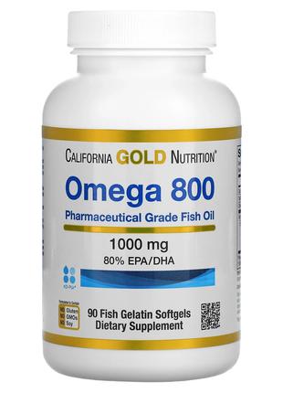 California Gold Nutrition, Омега-800, риб’ячий жир фармацевтич...