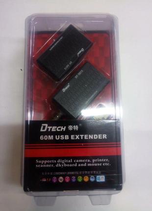 USB-Удлинитель 60 М по витой паре Dtech DT-5015