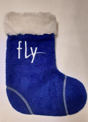 Большой рождественский / новогодний носок для подарков от fly