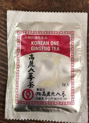 Чистый концентрированный чай жень-шень в пакетике