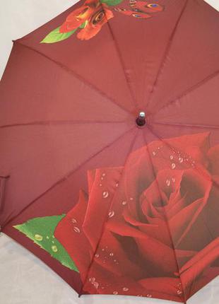 Женский зонт-трость роза  фирмы "susino"