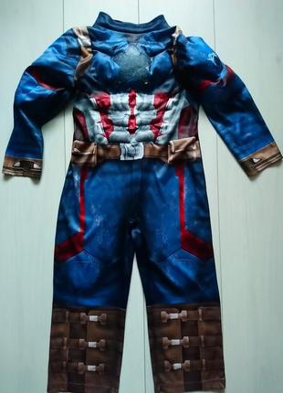 Карнавальний костюм капітан америка marvel