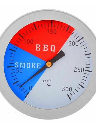Термометр для гриля, коптильни, барбекю, 0-300C из нержавеющей